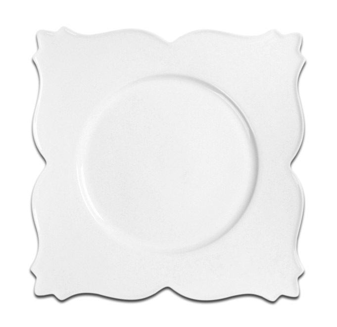 Тарелка квадратная "PRINCES" RAK Porcelain «White Gold», 34x34 см