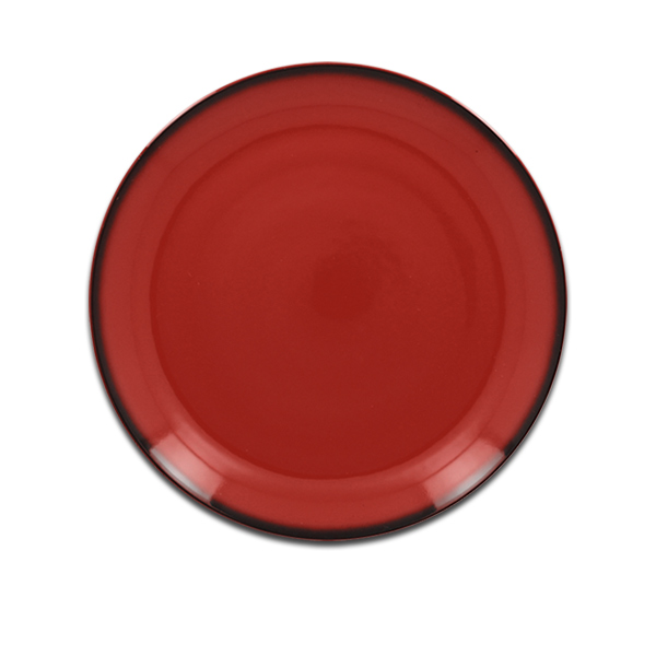 Тарелка круглая плоская красная RAK Porcelain «Lea», D=18 см