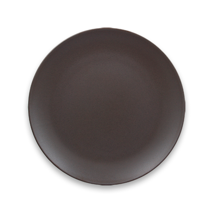 Тарелка "Coupe" круглая плоская Cocoa RAK Porcelain «GENESIS», D=18 см