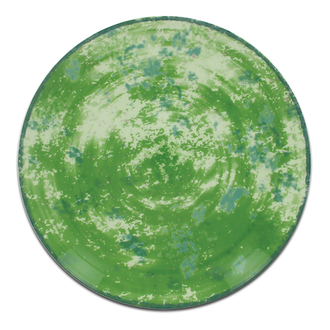 Тарелка круглая зеленая RAK Porcelain «Peppery», D=21 см