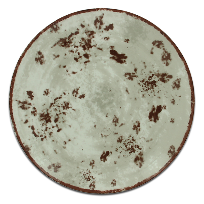Тарелка круглая серая RAK Porcelain «Peppery», D=24 см