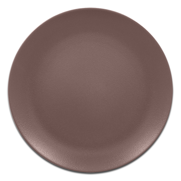 Тарелка круглая плоская коричневая RAK Porcelain «NeoFusion Mellow», D=27 см
