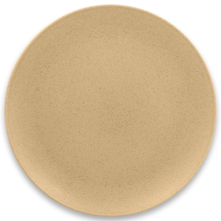 Тарелка "Coupe" круглая плоская Almond RAK Porcelain «GENESIS», D=31 см