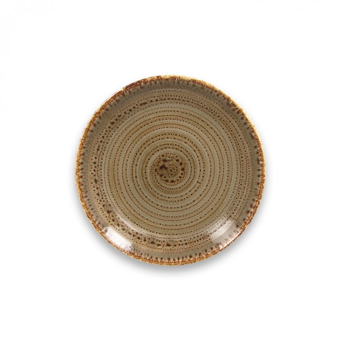 Тарелка "Coupe" круглая плоская Alga RAK Porcelain «TWIRL», D=18 см
