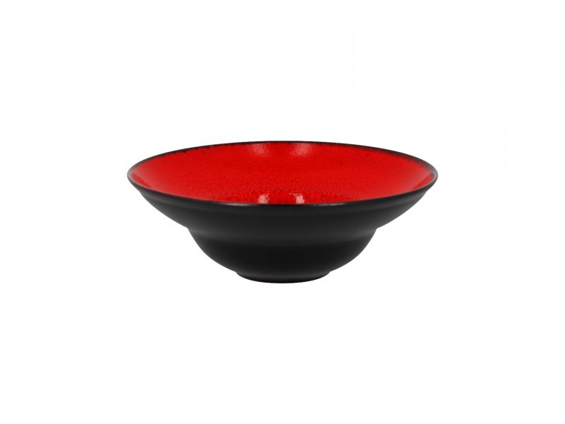 Тарелка круглая "Gourmeet" d=26см цвет черный/красный RAK Porcelain «Fire»