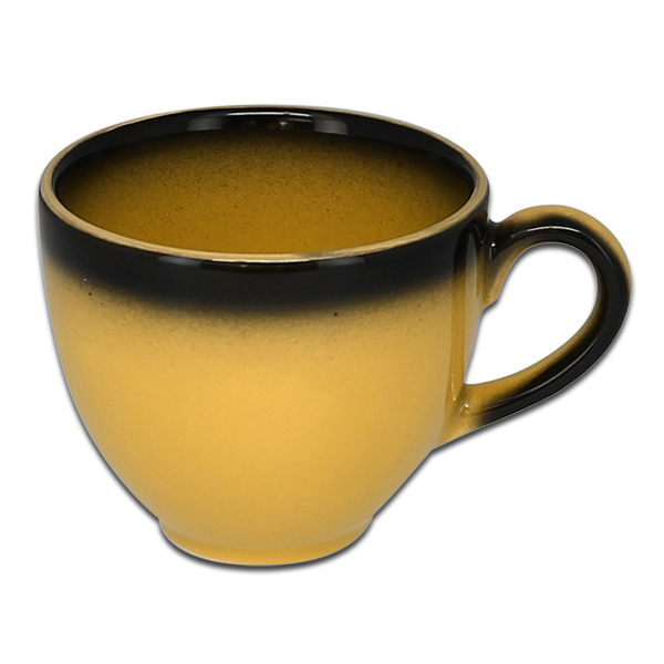 Чашка круглая желтая RAK Porcelain «Lea», 230 мл