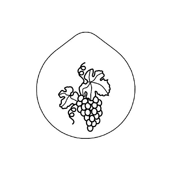 Крышка с рисунком «Виноград» Frilich