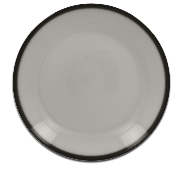 Тарелка круглая плоская серая RAK Porcelain «Lea», D=31 см