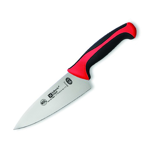 Нож поварской с красно-черной ручкой Atlantic Chef, L=15 cм