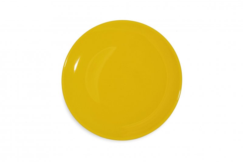 Тарелка "Coupe" круглая d=27см, цвет желтый SandStone «Lantana»