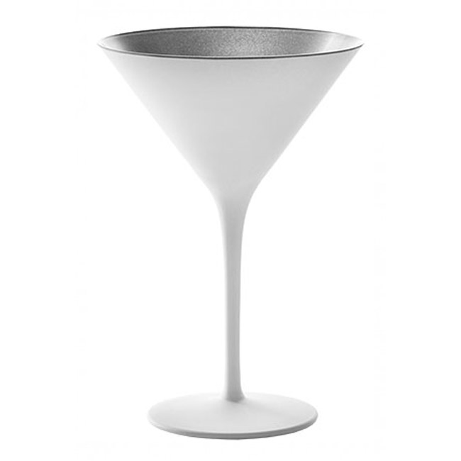 1400025EL087 Бокал для коктейля снаружи белый внутри серебряный h=172мм объем 240млStolzle «Elements»