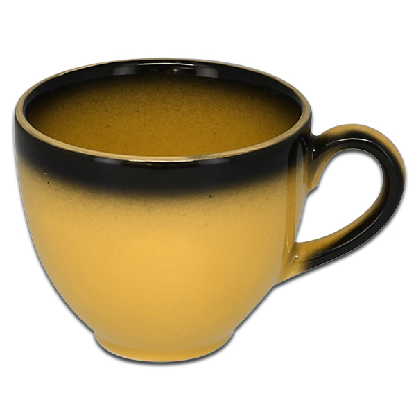 Чашка круглая желтая RAK Porcelain «Lea», 280 мл