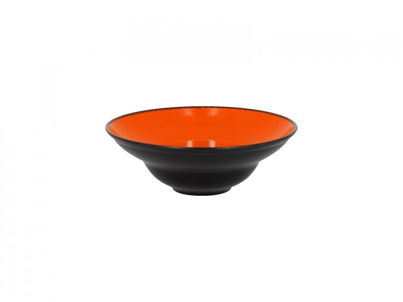 Тарелка круглая "Gourmeet" d=23см цвет черный/оранжевый RAK Porcelain «Fire»