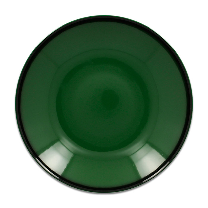 Тарелка "Coupe" глубокая зеленая RAK Porcelain «Lea», D=23 см, 690 мл