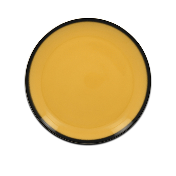 Тарелка круглая плоская желтая RAK Porcelain «Lea», D=15 см