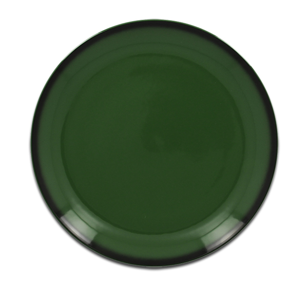 Тарелка круглая плоская зеленая RAK Porcelain «Lea», D=29 см