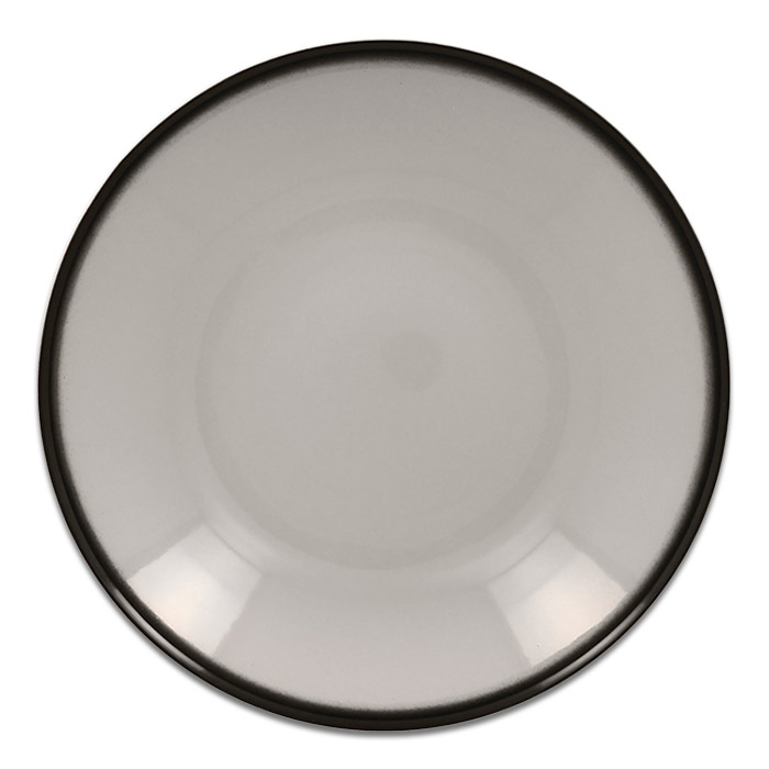 Тарелка "Coupe" глубокая серая RAK Porcelain «Lea», D=26 см, 1,2 л