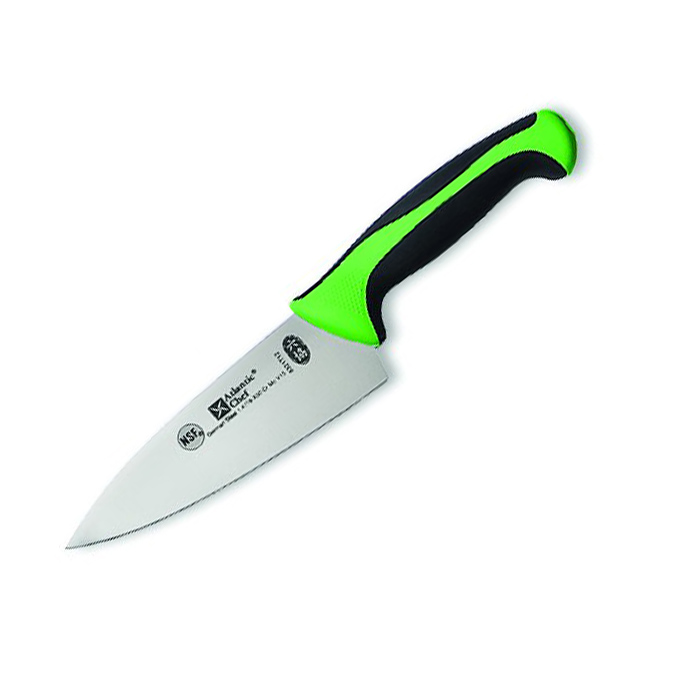Нож поварской с зелено-черной ручкой Atlantic Chef, L=15 cм