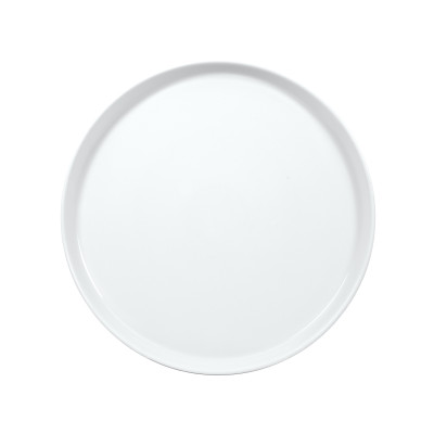 Тарелка Круглая Борт Вертикальный D=25 См., Плоская, Фарфор Молочно-Белый , Bilbao