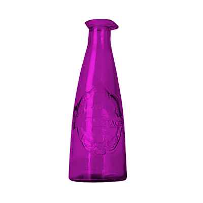 Емкость для интерьера (или ваза), h=27см., 1л., стекло, цвет пурпурный