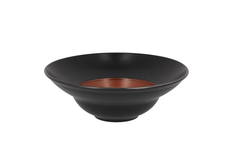 Тарелка "Gourmet" коричневая Trinidad Rak Porcelain ,D=23, 320 мл