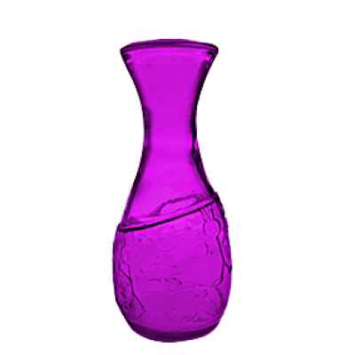 Емкость для интерьера, h=25см., 1л., стекло, цвет пурпурный