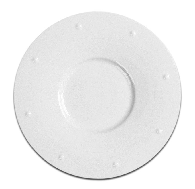 Тарелка круглая "QUEEN" RAK Porcelain «White Gold», D=28 см