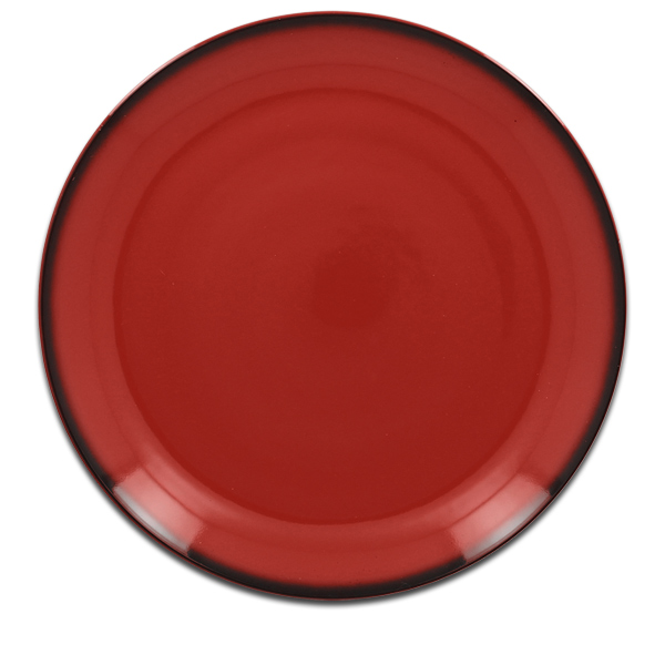 Тарелка круглая плоская красная RAK Porcelain «Lea», D=31 см