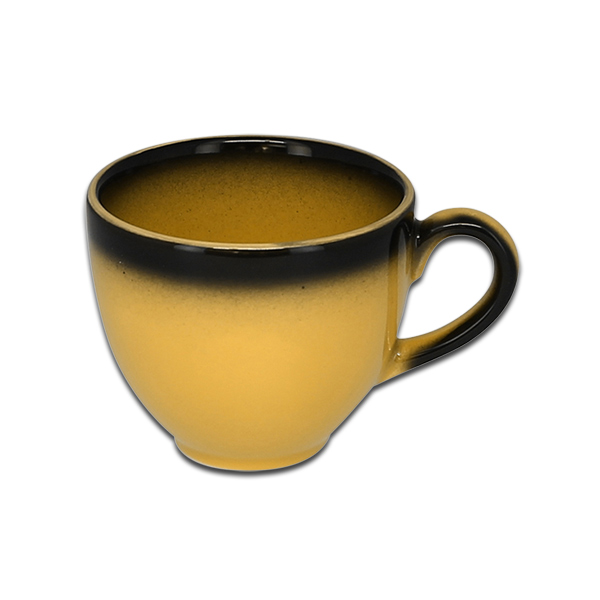 Чашка круглая желтая RAK Porcelain «Lea», 90 мл