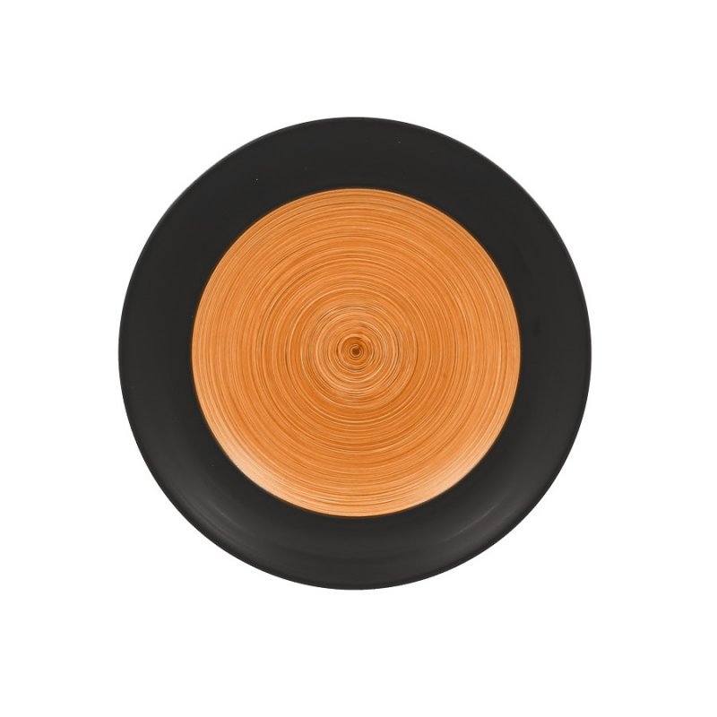 Тарелка круглая, плоская оранжевая Trinidad Rak Porcelain, D=21