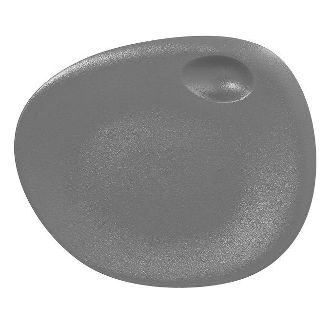 Тарелка «Coupe» овальная с 2 зонами RAK Porcelain «NeoFusion Stone», 31x26,5 см