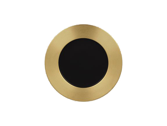 Тарелка круглая плоская d=27см цвет золотой RAK Porcelain «Antic»