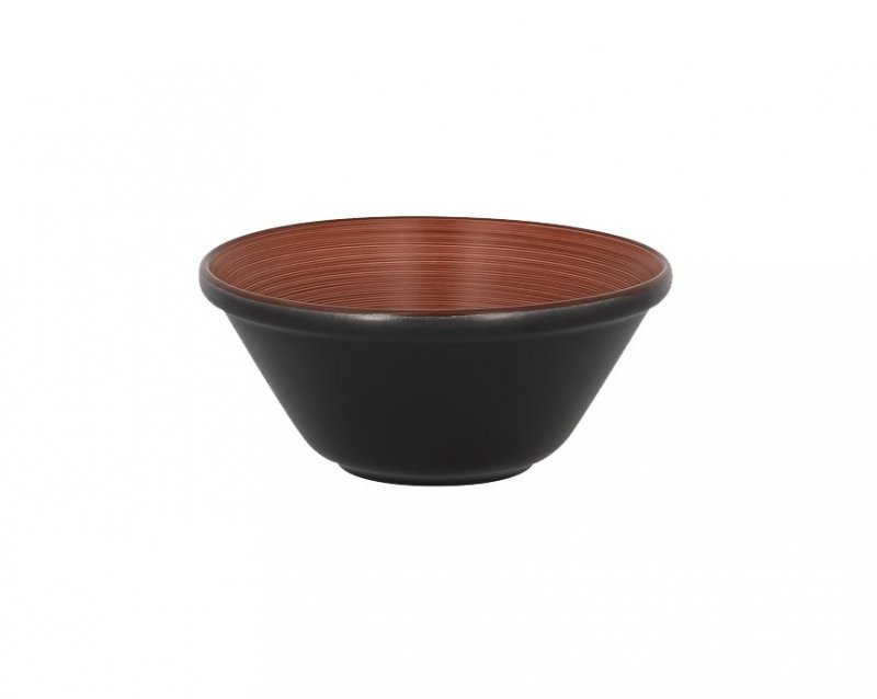 Салатник круглый штабелируемый коричневый объем 600мл Trinidad Rak Porcelain, D=16