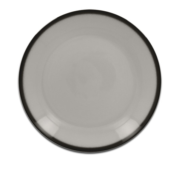 Тарелка круглая плоская серая RAK Porcelain «Lea», D=27 см