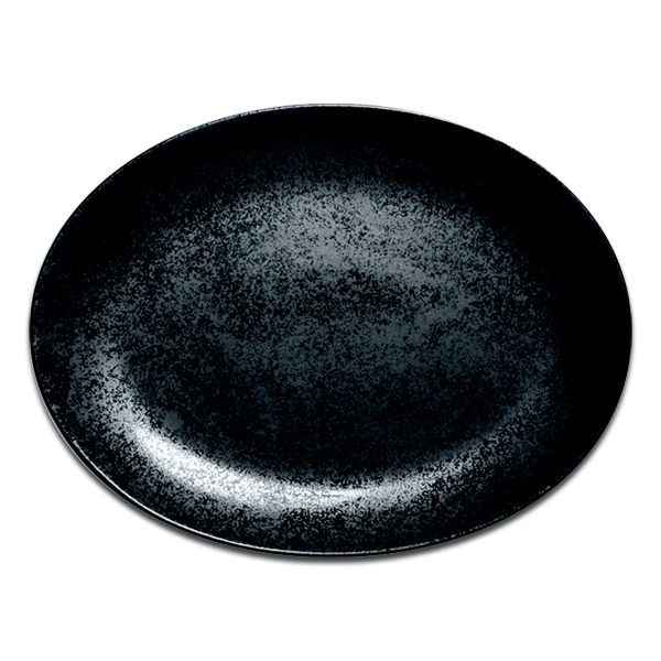 Тарелка овальная плоская RAK Porcelain «Karbon», 32x23 см
