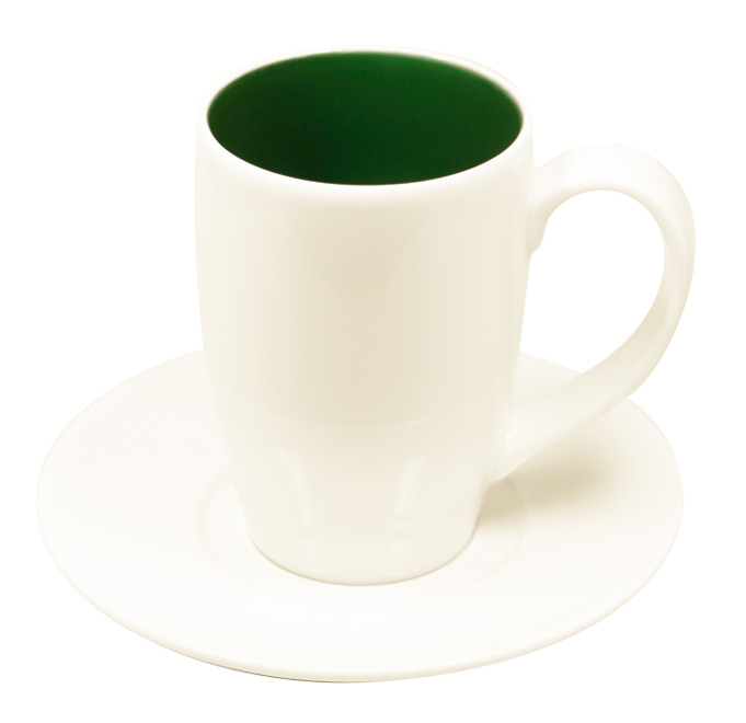 Кружка темно зеленая RAK Porcelain «Samba», 260 мл