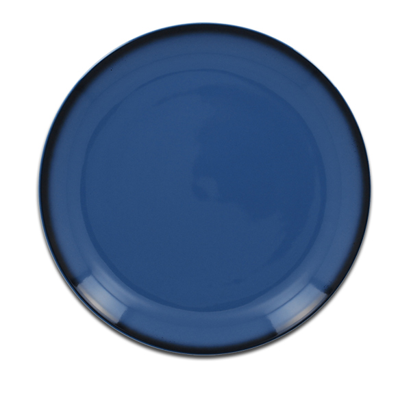Тарелка круглая плоская синяя RAK Porcelain «Lea», D=27 см