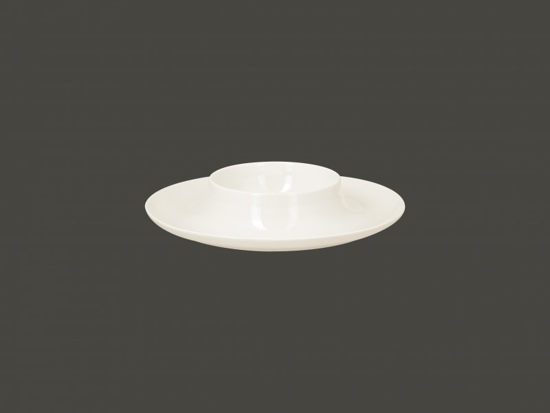 Тарелка с емкостью в центре круглая d=25см для красивой подачи RAK Porcelain «Suggestions»