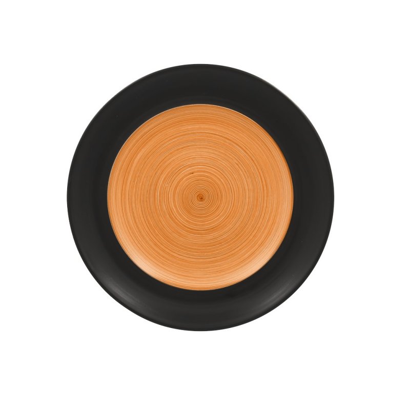 Тарелка круглая, плоская оранжевая Trinidad Rak Porcelain, D=24