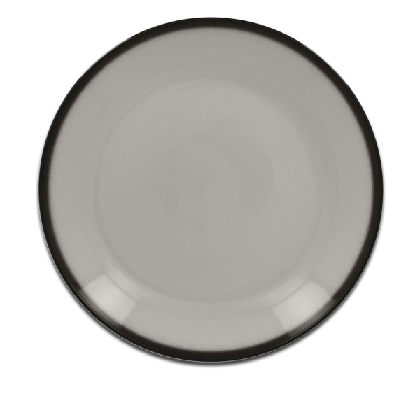 Тарелка круглая плоская серая RAK Porcelain «Lea», D=29 см
