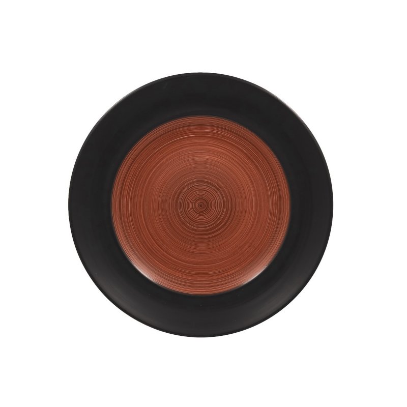 Тарелка круглая, плоская коричневая Trinidad Rak Porcelain, D=27