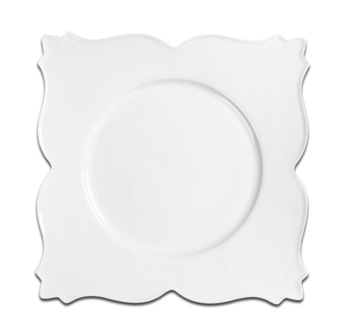 Тарелка квадратная "PRINCES" RAK Porcelain «White Gold», 28x28 см