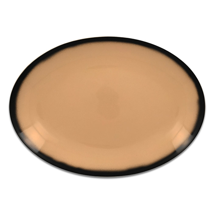 Тарелка овальная плоская бежевая RAK Porcelain «Lea», 32x23 см