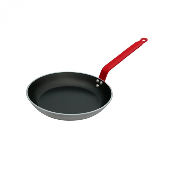 Сковорода алюминиевая с красной ручкой de Buyer «Choc 5», D=20 см, H=3 см