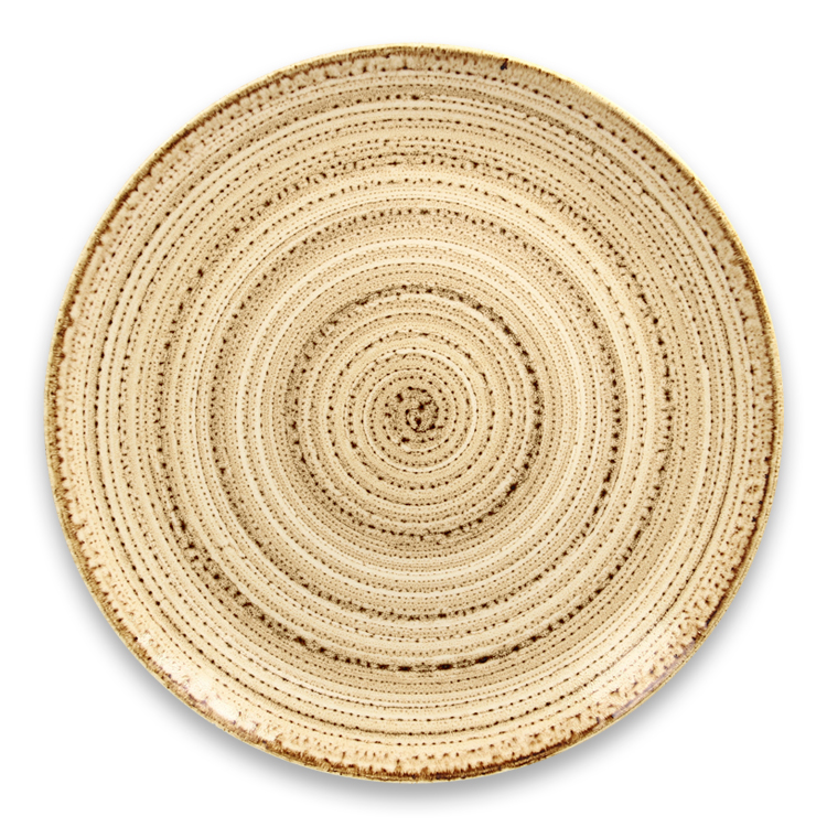 Тарелка "Coupe" круглая плоская Beach RAK Porcelain «TWIRL», D=28 см