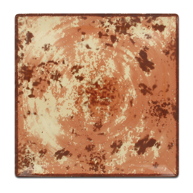 Тарелка квадратная плоская коричневая RAK Porcelain «Peppery», 30x30 см