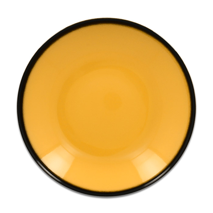 Тарелка "Coupe" глубокая желтая RAK Porcelain «Lea», D=23 см, 690 мл