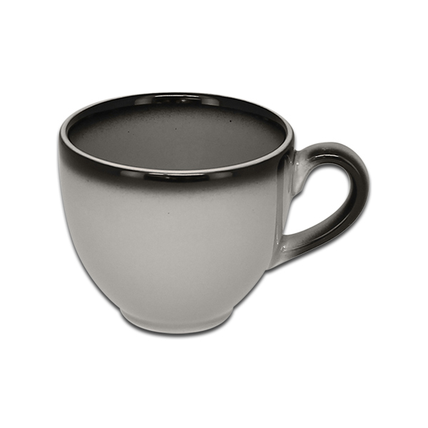 Чашка круглая серая RAK Porcelain «Lea», 90 мл