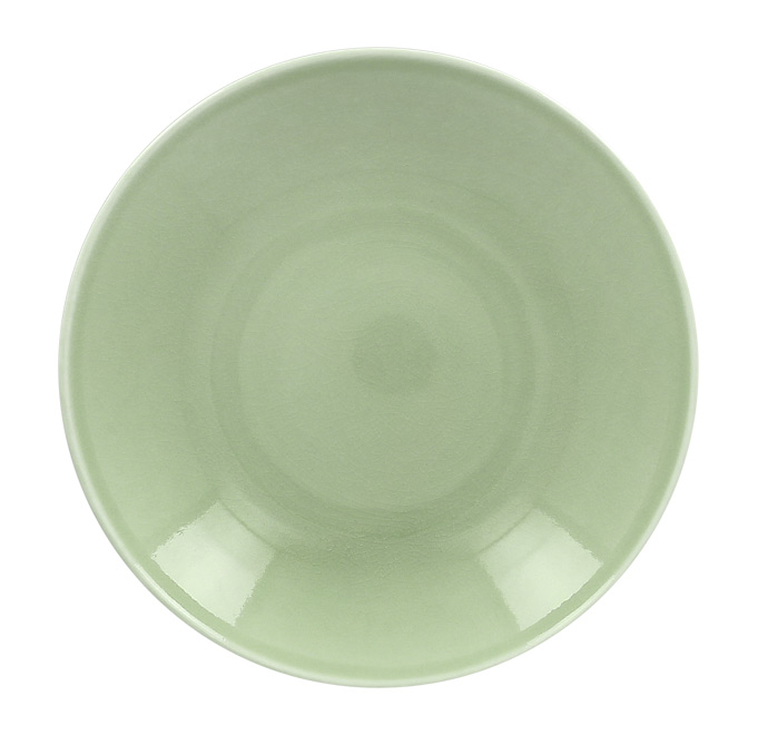 Тарелка круглая глубокая RAK Porcelain «Vintage Green», D=26 см