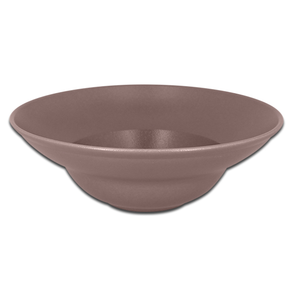 Тарелка круглая глубокая коричневая RAK Porcelain «NeoFusion Mellow», D=23 см